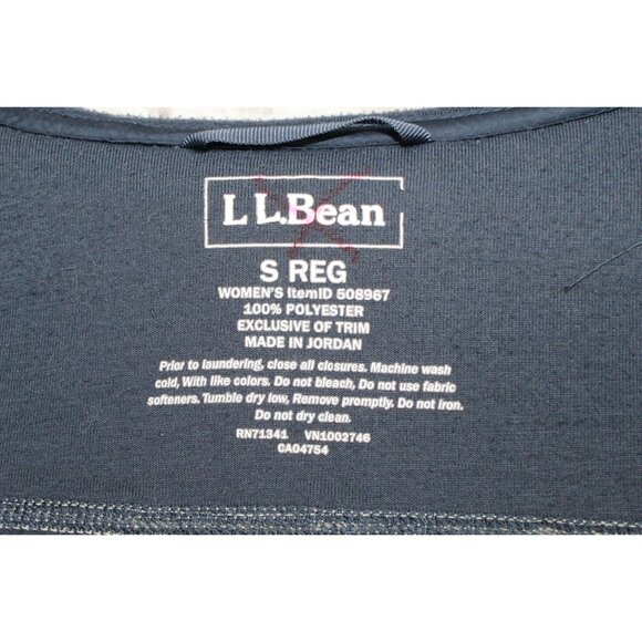 LL Bean Mountain Pile Fleece Coat Full Zip Natural Size S - Picture 8 of 9